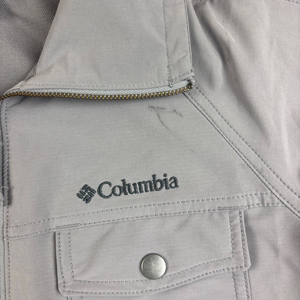 COLUMBIA Women’s Grey Bomber Jacket Water Resistant size: XS - Picture 3 of 8